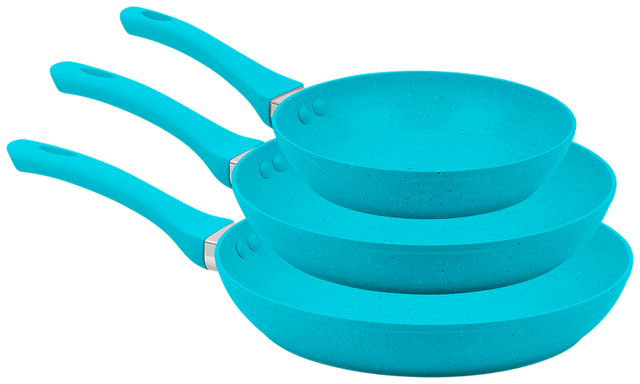 Set de 3 Sartenes Color-Cook — Aqua