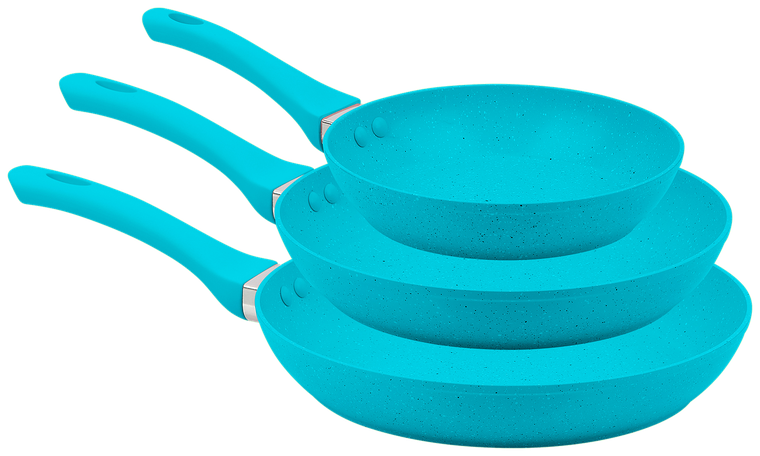 Set de 3 Sartenes Color-Cook — Aqua
