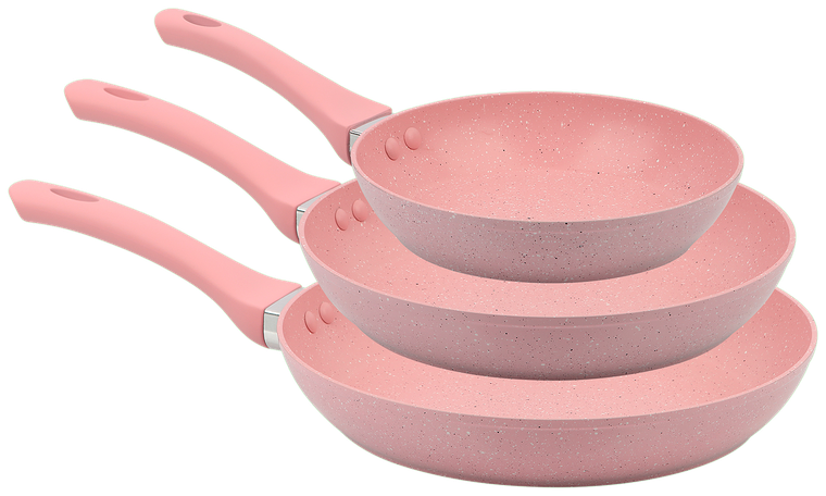 Set de 3 Sartenes Color-Cook — Pink