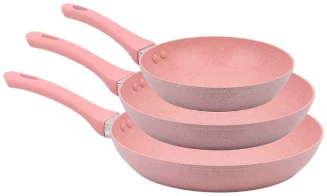 Set de 3 Sartenes Color-Cook — Pink
