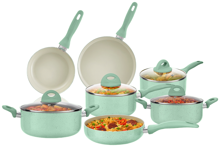 Batería de Cocina Color-Cook 11 Piezas — Jade