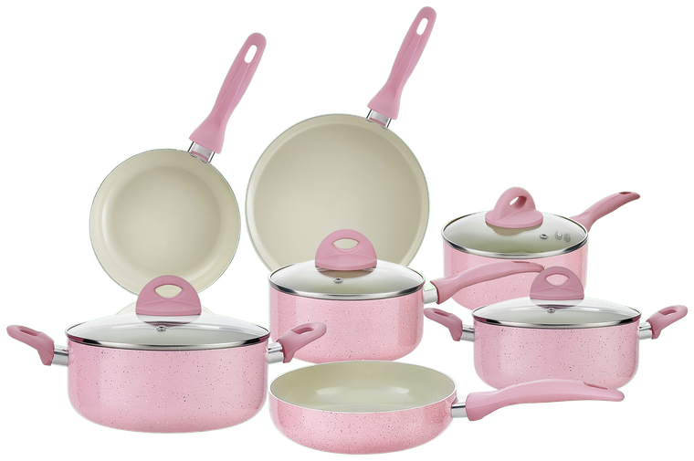 Batería de Cocina Color-Cook 11 Piezas — Pink