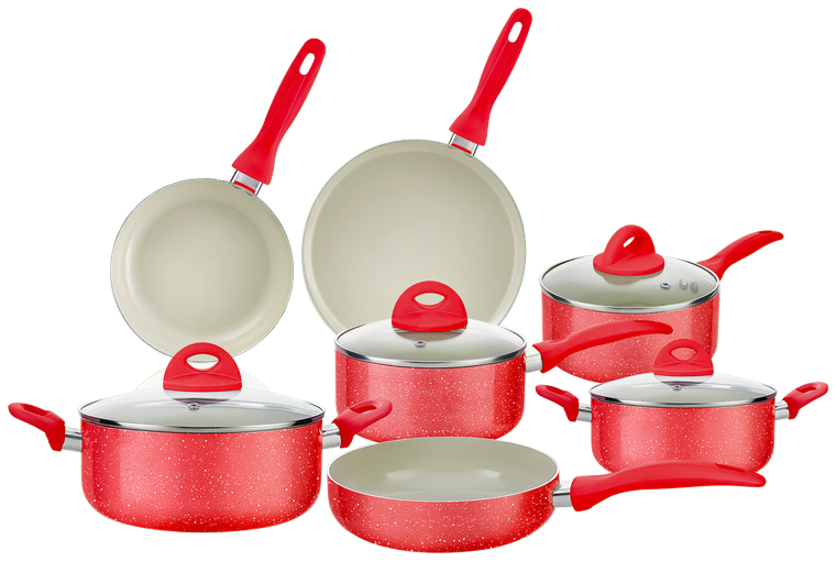 Batería de Cocina Color-Cook 11 Piezas — Red