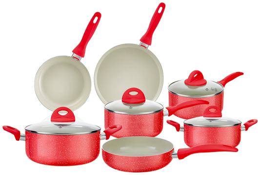 Batería de Cocina Color-Cook 11 Piezas — Red
