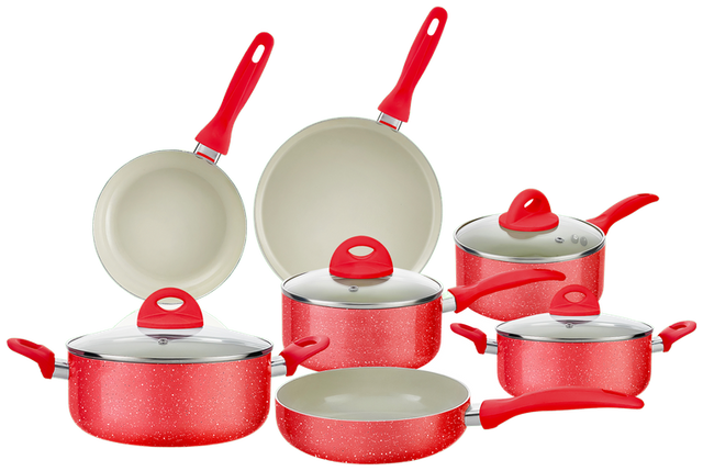 Batería de Cocina Color-Cook 11 Piezas — Red